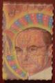 Albert Hofmann som tryck på LSD-blotters